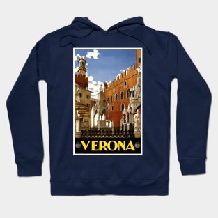 Verona, Italy - Vintage Travel Poster Design Hoodie